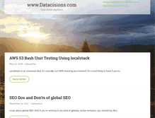 Tablet Screenshot of datacisions.com